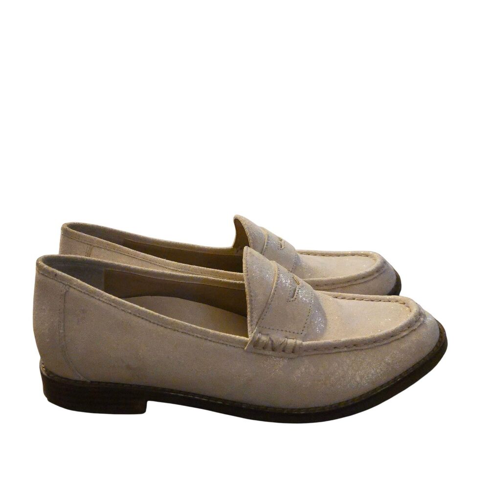 Vionic Beige /gold shimmer Loafers - Picture 6 of 11